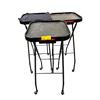 Image 1 : 3 Matrix Professional Folding Salon Service Trays - Rolling Color Stations