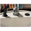 Image 3 : Professional White Ceramic Tilting Shampoo Bowl with Fixtures