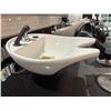 Image 4 : Professional White Ceramic Tilting Shampoo Bowl with Fixtures