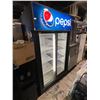 Image 1 : Pepsi Commercial Glass Double-Door Display Refrigerator - Tested to power on