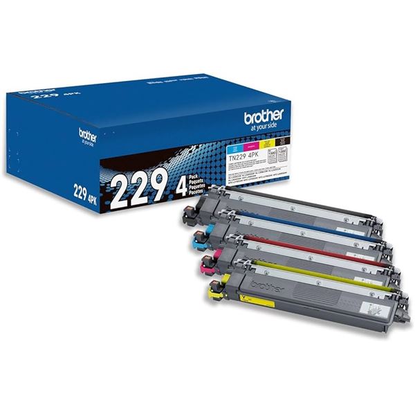 BNIB - Brother TN229 4PK Standard Yield Toner - RV: $370 ACD