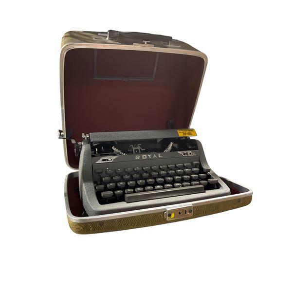 Vintage Royal Portable Typewriter with Case