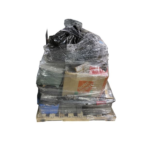 Pallet of Misc tools and 1 Tire