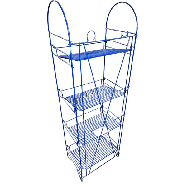 Blue Retail Display Rack, H59" x W19"