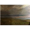 Image 2 : Framed Coastal Golf Course Landscape Painting, H30" x W37"