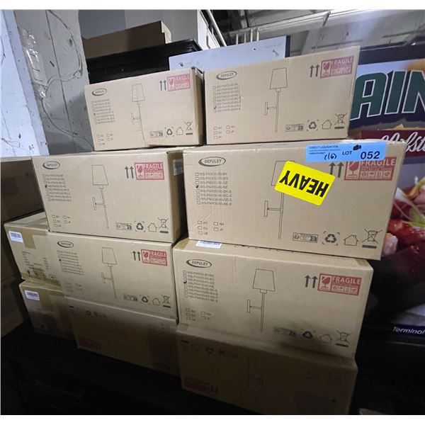 Group of 16 - Depuley Wall Sconce Light Fixtures - Various Colour