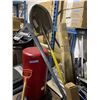 Image 3 : Bin with Assorted Long-Handled Tools, Mops & Brooms