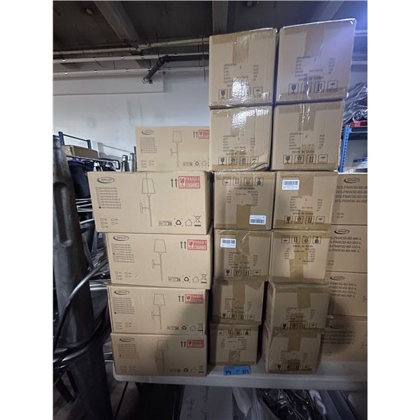 Large Group of Depuley Wall Lighting Fixtures (Various Colour)