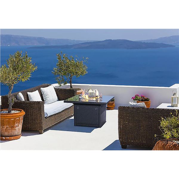 New - Outland Living Square Outdoor Fire Pit Table