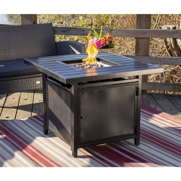 New - Paramount Outdoor Fire Pit Table Square - RV: $899.99 CAD  (FP-512)