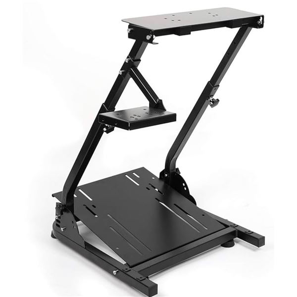 New - Racing Wheel Stand - RV: $95.99 CAD, Height Adjustable Steering Wheel Stand Compatible with Lo