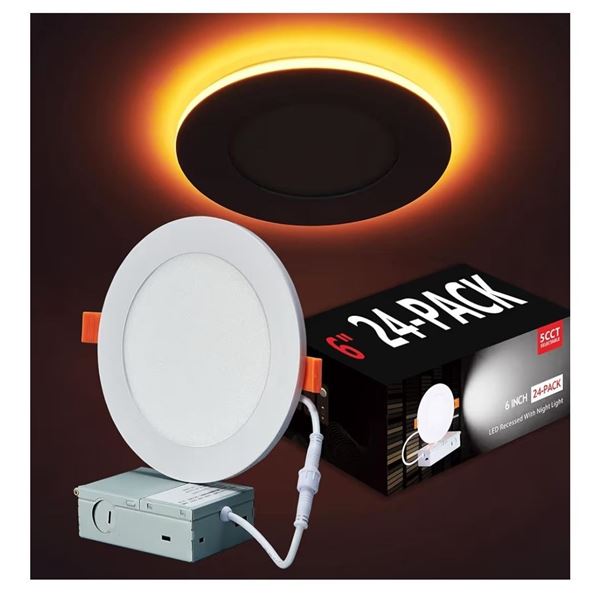 New - 24 Pack 6 Inch LED White Pot Lights - RV: $285.99 CAD (X003VZB7At)