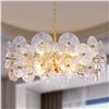 Image 1 : New - Tochic Modern Glass Chandelier (DS-WWC083-Gold-02) - From Set Dec
