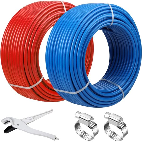 New - PEX Pipe 1/2 Inch 100ft 2 Rolls PEX Tubing - RV: $85.99 CAD (B0CPVGYPQ2)