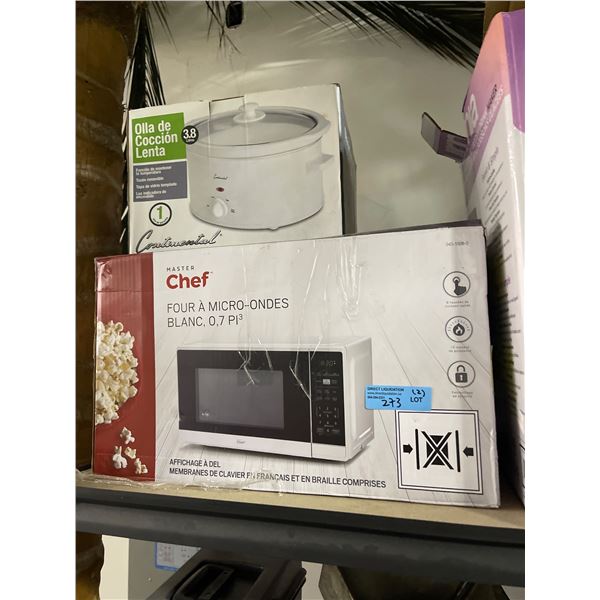 Master Chef Microwave and Continental Slow Cooker