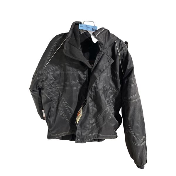 New West Coast Leather Black Snow Jacket (Size S), with Tags - Unisex (3M Thinsulate with Scotchlite