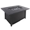 Image 2 : BNIB - Paramount Charlie Convertible Steel Fire Table, Rectangular, Black - RV $399.99