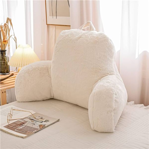 BNIB - Milliard Reading Pillow with Shredded Memory Foam, Back Rest Pillow for Sitting in Bed with F