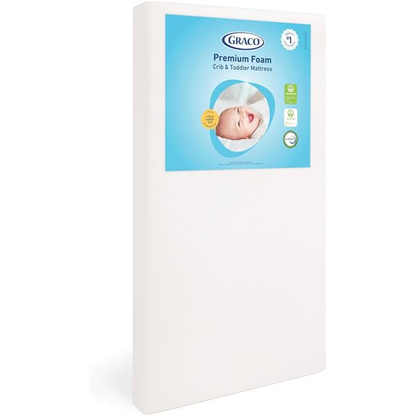 New - Graco Premium Foam Crib & Toddler Mattress - RV: $130 CAD (B010S7VZI0)