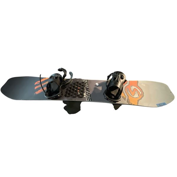 Snowboard, Flux Bindings, 1560MM, Approx. L60"