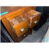 Image 2 : Rustic Brown Wood Storage Cabinet, H30" x W19.5" x D15.5"