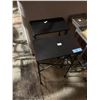 Image 2 : Pair of Black Metal Accent Tables, H24" x W14" x D8"
