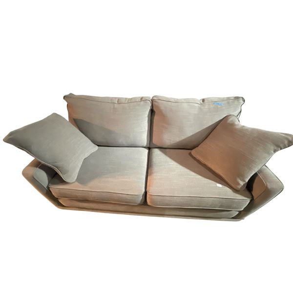 Light Beige Fabric Sofa, H36" x W68" x D36"