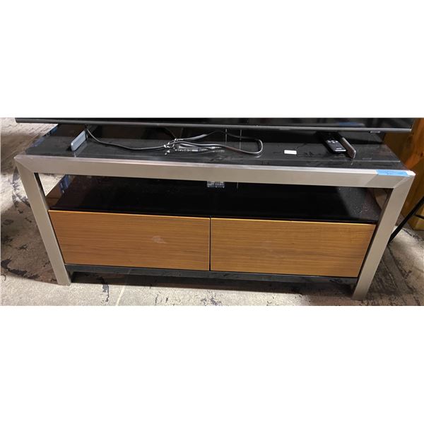 Modern Media Console, H18". W39" x D15.5"