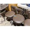 Image 3 : 3-Pcs Brown Rolling Office Chairs (H24" Each) - As-Is