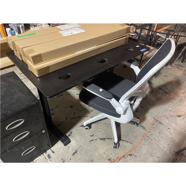 Computer Desk And Chair Set, Table H28" x W44" x D28"