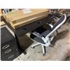Image 1 : Computer Desk And Chair Set, Table H28" x W44" x D28"