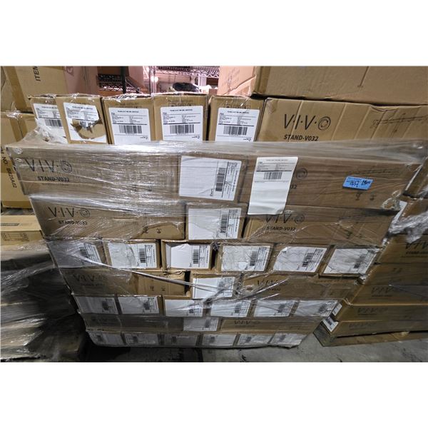 Large Group - Pallet of New VIVO Dual Monitor Desk Mounts (Model V032)
