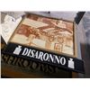 Image 3 : "Open" Neon Sign (20"x34" - Tested, Powers On), "Washrooms" Sign, Disaronno Bar Mat, Framed Print