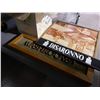 Image 4 : "Open" Neon Sign (20"x34" - Tested, Powers On), "Washrooms" Sign, Disaronno Bar Mat, Framed Print