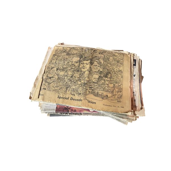 Group of 1960s-70s Newspapers Including The Vancouver Sun, The Sunday Sun, and More