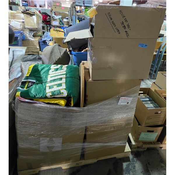 Pallet with Assorted Movie Set Decor Items