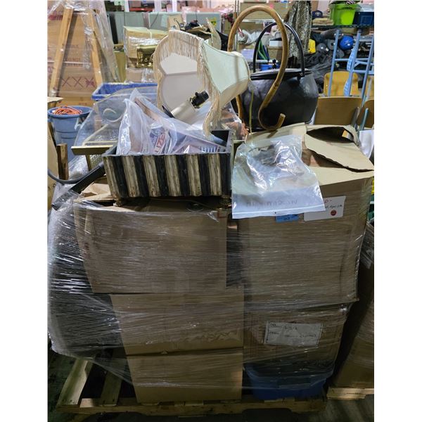 Pallet with Assorted Movie Set Decor Items