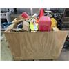 Image 1 : Group of Assorted Construction Materials, Nails, Saw Blade & Tools
