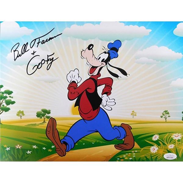 Goofy Bill Farmer signed photo. JSA Authenticated