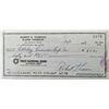 Image 1 : MLB star Bobby Thomson signed check