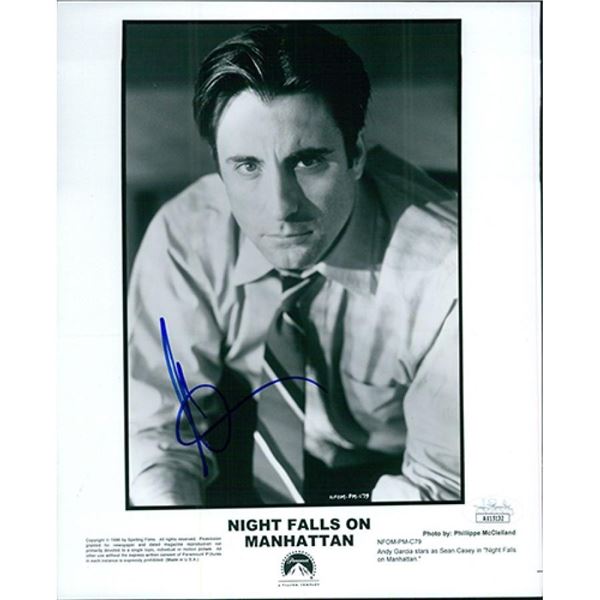 Night Falls On Manhattan Andy Garcia  signed movie photo. JSA Authenticated