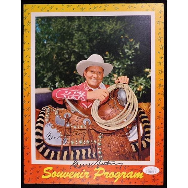 The Singing Cowboy Gene Autry Signed Souvenir Program JSA Authenticated