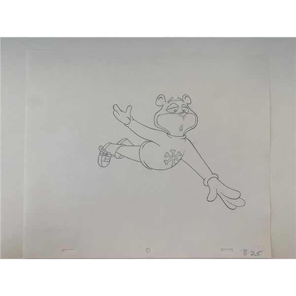 Super Sugar Crisp cereal bear original ad sketch designed by Robert "Bob" Irwin