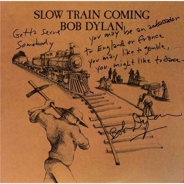 Bob Dylan Slow Train Coming signed album