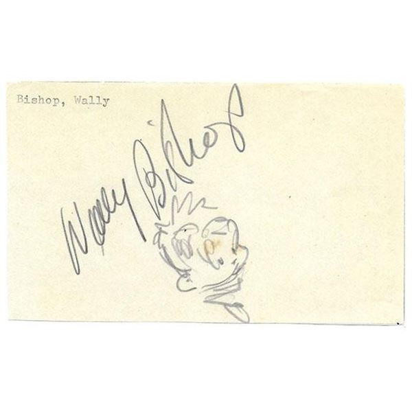 Muggs And Skeeter Creator Wally Bishop Muggs original signed sketch.