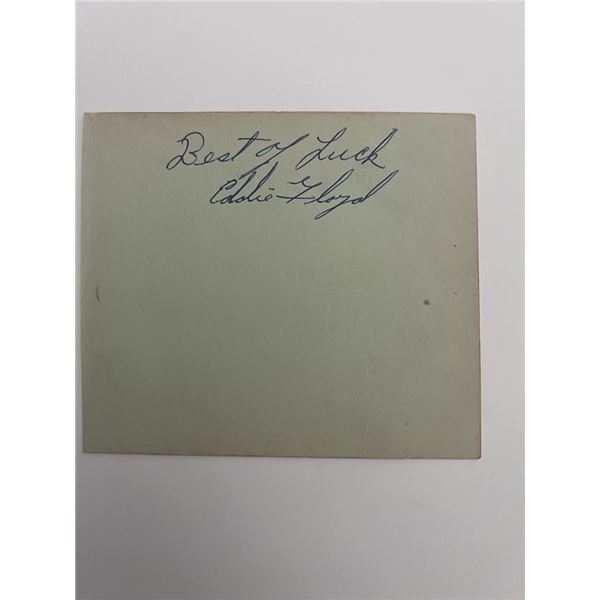 Knock On Wood Singer Eddie Floyd original signature