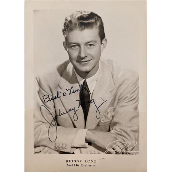 The Man Whose Long On Music Johnny Long Signed Photo