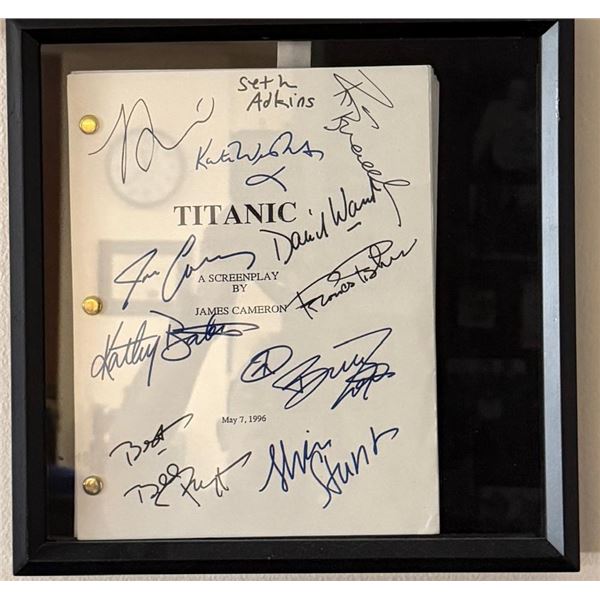 Titanic facsimile signed script