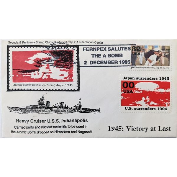 WWII 1945: Victory at Last - 50th Anniversary First Day Cover - 1995