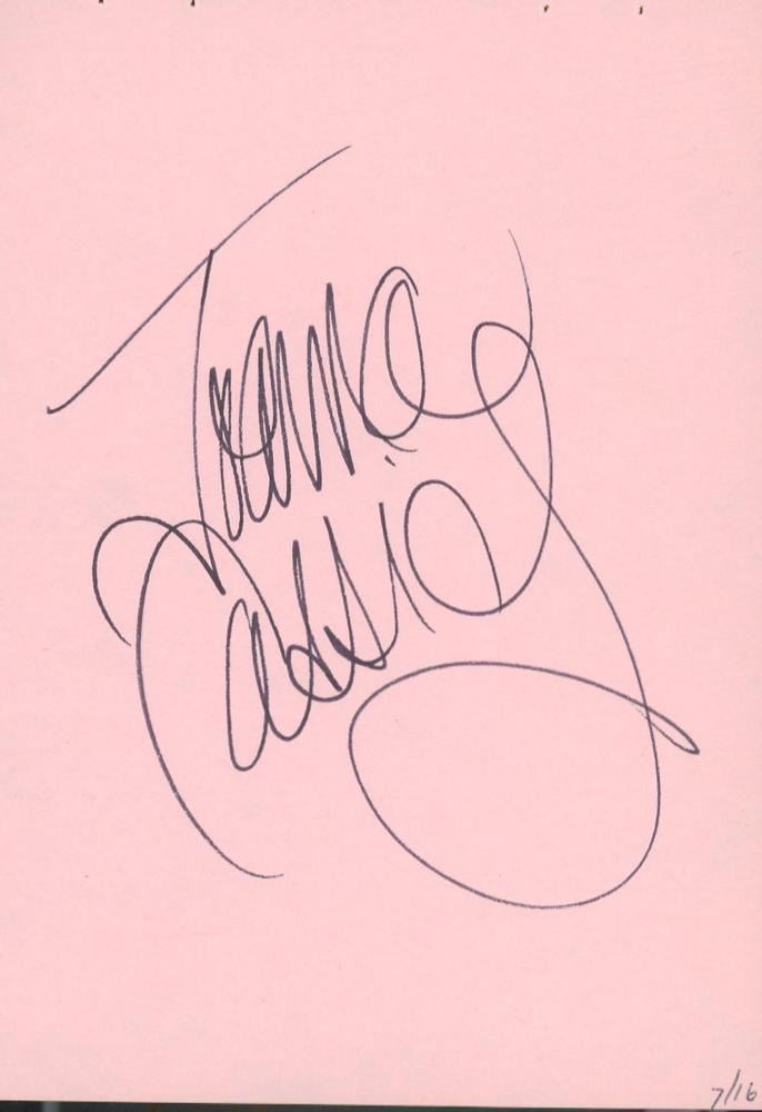 Who Framed Roger Rabbit Joanna Cassidy original signature